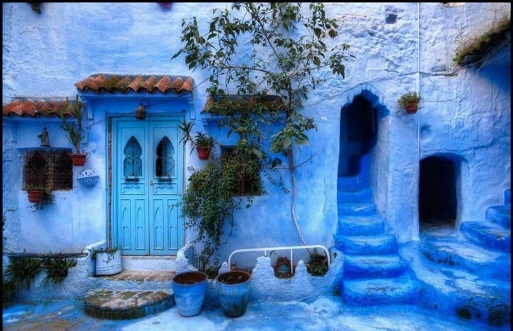 Spanish tourists enjoying a guided tour in Tangier’s Kasbah.