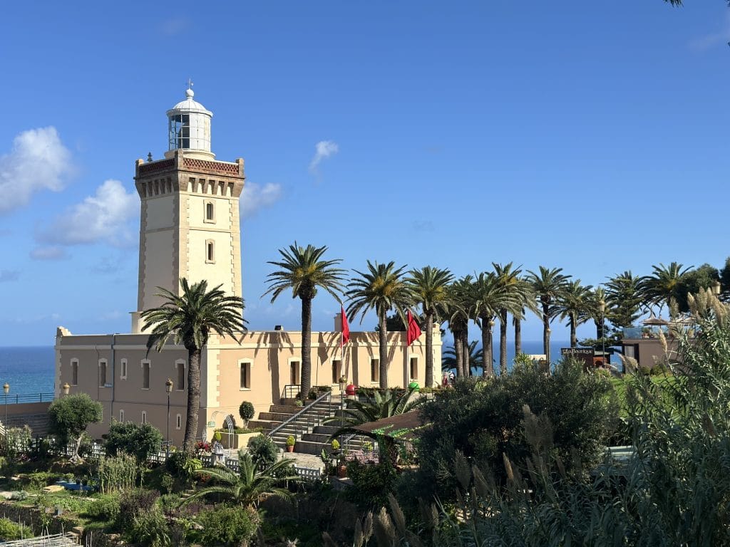 Panoramic view of the Mediterranean Sea on a one day tour from Seville to Tangier